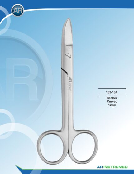Curved Dental Crown Trimming Scissors Stainless Steel
