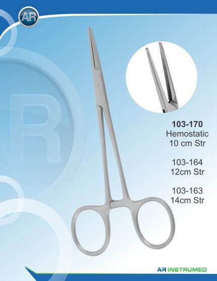 Forcep Hemostatic Straight 14cm