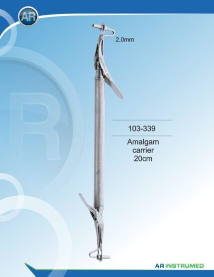 AR INSTRUMED Amalgam Carrier 20 cm 2.0 1.5 mm Stainless Steel Instrument