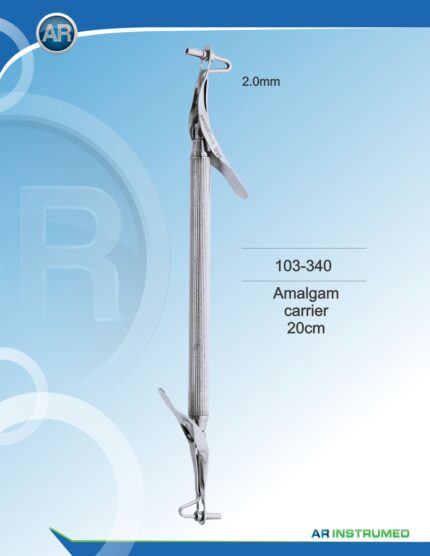 AR INSTRUMED Amalgam Carrier 20 cm 2.0 2.5 mm Stainless Steel Instrument