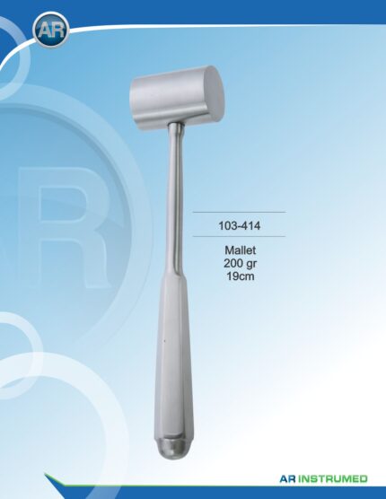 AR INSTRUMED Surgical Hammer Mallet 200 g 19 cm Stainless Steel Instrument
