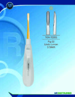 AR INSTRUMED Root Elevator Fig.02 Lindo Levian 3.5mm Gold dental instrument Pakistan gold coated root elevator ergonomic handle dental extraction instrument Pakistan