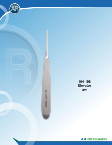 AR INSTRUMED dental root elevator 3mm straight Warwick James stainless steel silicone handle extraction instrument Pakistan dental supplies