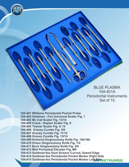 Professional Periodontal Surgical Set 12 Pieces by AR INSTRUMED