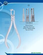 Orthodontics Pliers Direct Bond Bracket Remover (Wide, Replaceable Tip and Pad) (TC)
