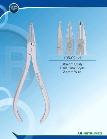 Orthodontic How Style Utility Plier 0.020 Inch Wire Capacity