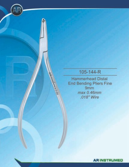 AR INSTRUMED Hammerhead Distal End Bending Plier 9 mm Stainless Steel