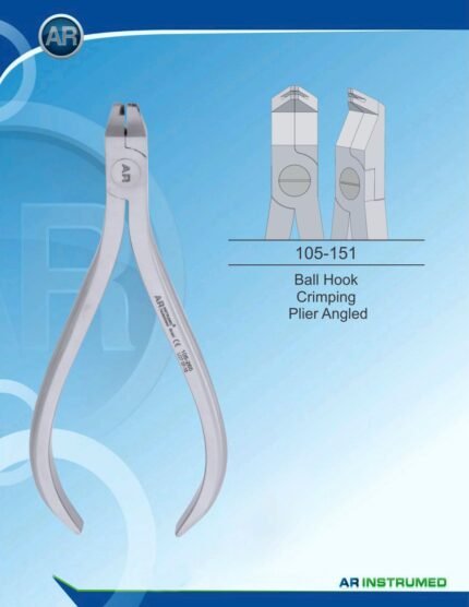 AR INSTRUMED Angled Ball Hook Crimping Plier