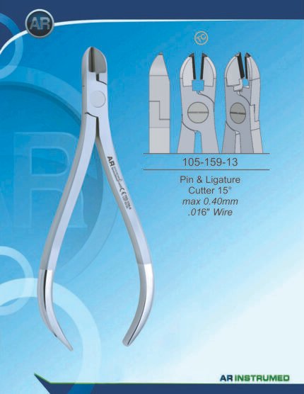 AR INSTRUMED Pin & Ligature Cutter 15 Degree TC Orthodontic Instrument