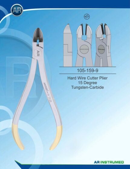AR INSTRUMED Hard Wire Cutter Plier 15 Degree TC Stainless Steel