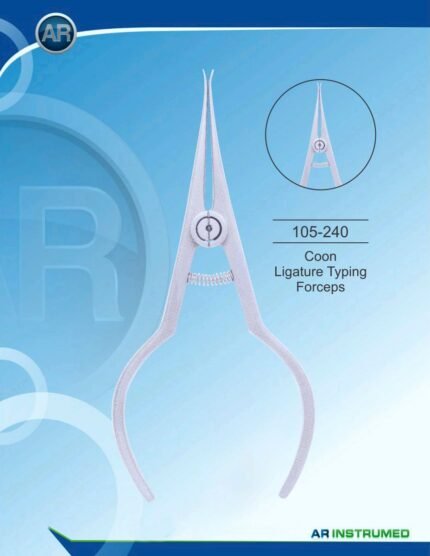 AR INSTRUMED Coon Ligature Typing Forceps Stainless Steel