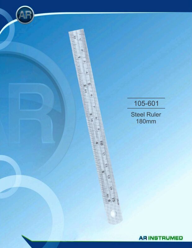 AR INSTRUMED Steel Ruler Calipers 180 mm Stainless Steel