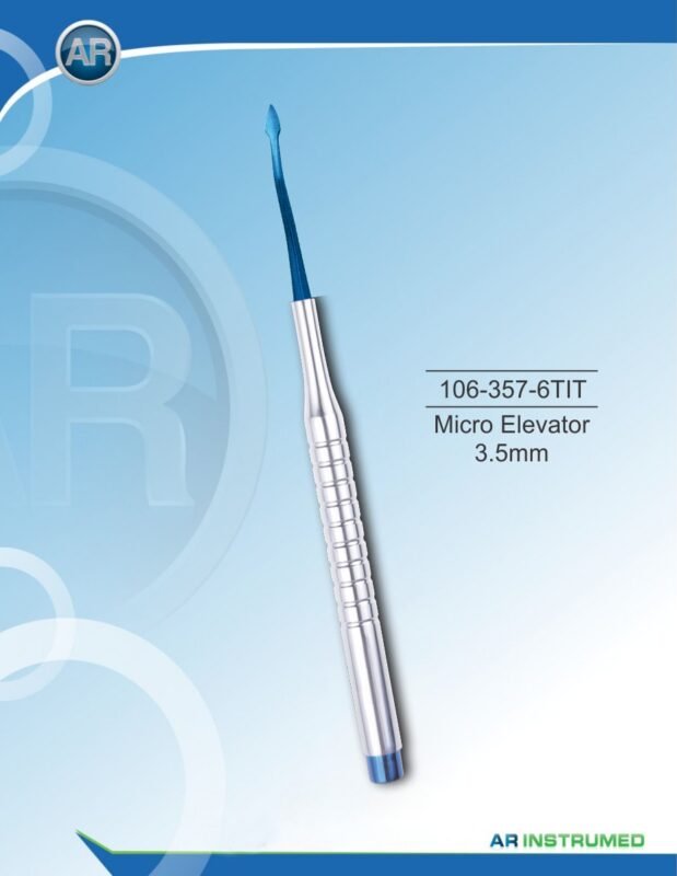 AR INSTRUMED Dental Mini Root Elevator 3.5mm Plasma Peer Curved Tip Pakistan