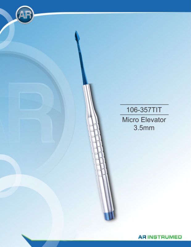 AR INSTRUMED Dental Mini Root Elevator 3.5mm Plasma Straightly Curved Tip Pakistan