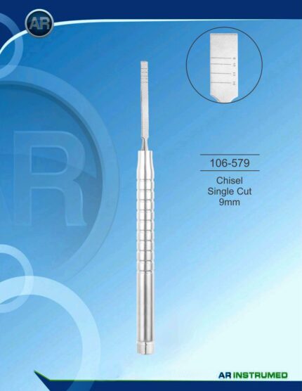 AR INSTRUMED Bone Chisel Single Cut 9 mm Stainless Steel Instrument