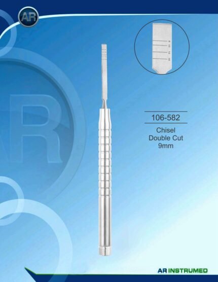 AR INSTRUMED Bone Chisel Double Cut 9mm Stainless Steel Instrument