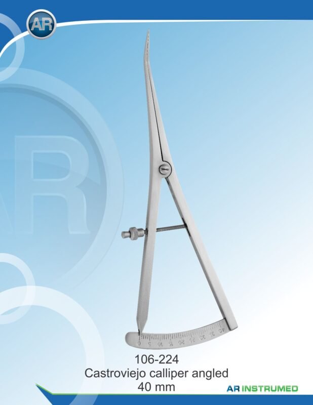 AR INSTRUMED Castroviejo Caliper Angled 0–40 mm