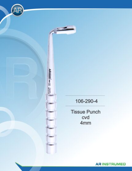 AR INSTRUMED Curved Tissue Punch 4 mm Stainless Steel Instrument