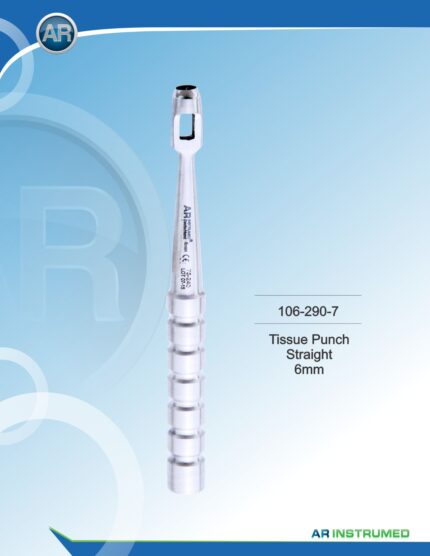 AR INSTRUMED straight  Tissue Punch 6 mm Stainless Steel Instrument
