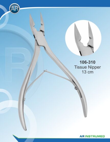 AR INSTRUMED Stainless Steel Hammer Tissue Nipper 13 cm Surgical Tool