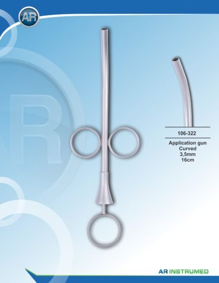 Dental Application Gun Curved Stainless Steel AR INSTRUMED