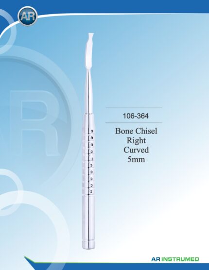 AR INSTRUMED Bone Chisel Right Curved 5 mm Stainless Steel