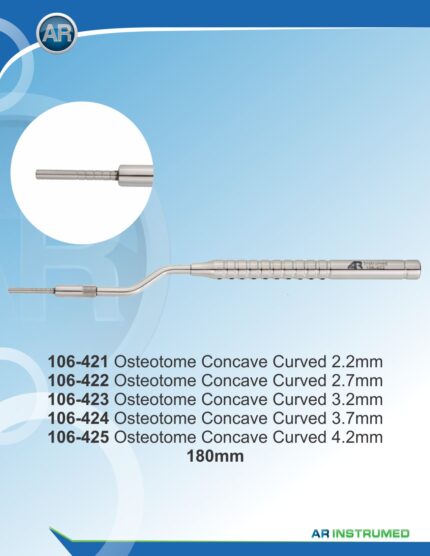 AR INSTRUMED Osteotome Ø 3.7mm 175mm Stainless Steel Surgical Instrument