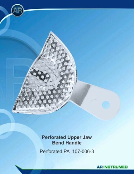 AR INSTRUMED Perforated PA Upper Jaw Bend Handle Impression Tray Stainless Steel