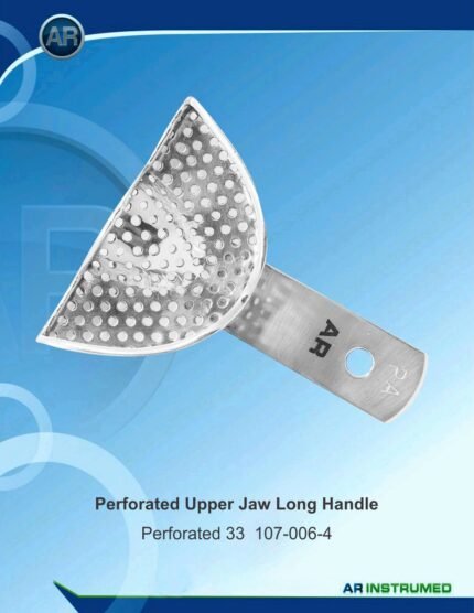 AR INSTRUMED Stainless Steel Dental Impression Tray Upper Jaw Perforated