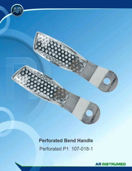 • AR INSTRUMED Perforated Dental Impression Tray Bend Handle Stainless Steel