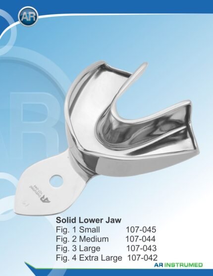 • Professional Dental Impression Tray Rimlock Fig. 1 Small Lower Jaw AR INSTRUMED