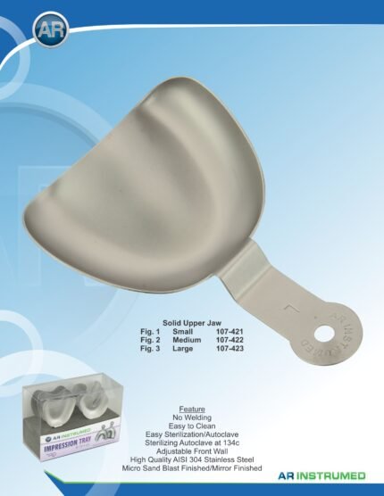• Dental Impression Tray Rimlock Fig. 2 Medium Upper Jaw AR INSTRUMED Pakistan