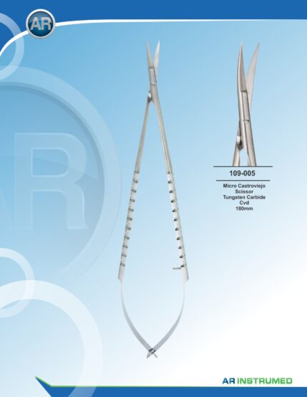 AR INSTRUMED Micro Castroviejo Curved Scissors Pakistan