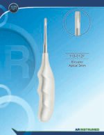 Root Elevators Elevator Apical 3mm Pakistan dental extraction instrument stainless steel apical root elevator 3mm tip ergonomic handle professional dental instruments Pakistan dental supplies.