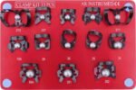 Rubber Dam Clamps 13 Pcs Kit RED Silver Plate Black Clamps - Image 2
