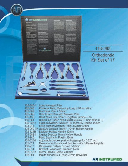 AR INSTRUMED 17 Piece Orthodontic Instruments Kit Pakistan