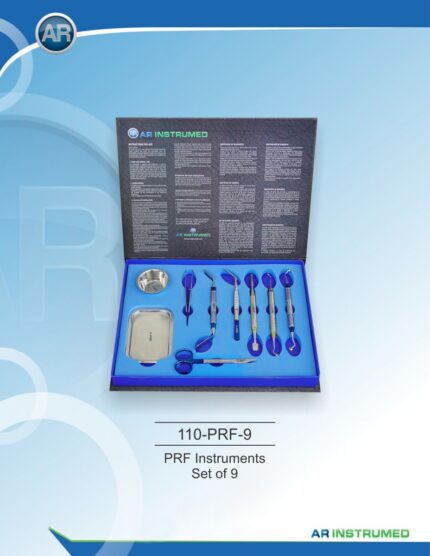 AR INSTRUMED PRF Instruments Set of 9 Stainless Steel Dental Surgical Instruments
