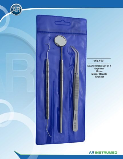 AR INSTRUMED Dental Examination Set of 4 Stainless Steel Instruments