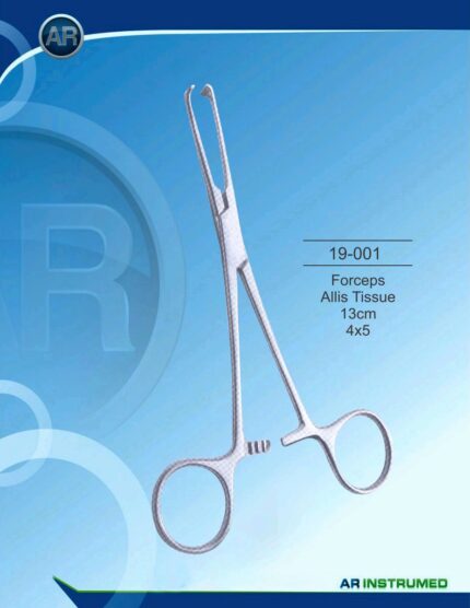 AR INSTRUMED Allis Tissue Forceps 13 cm 4x5 Surgical Instrument