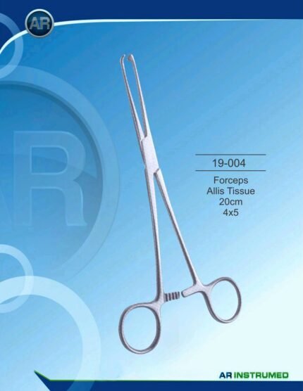 AR INSTRUMED Allis Tissue Forceps 20 cm 4x5 Surgical Instrument