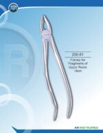 AR INSTRUMED Extracting Forceps for fragments of upper roots 18cm stainless steel dental instrument Pakistan polished finish ergonomic non slip handle dental forceps for clinics hospitals and laboratories in Pakistan