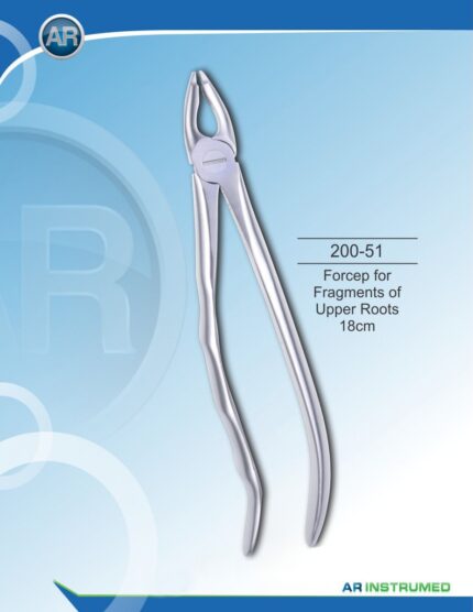 AR INSTRUMED Extracting Forceps for fragments of upper roots 18cm stainless steel dental instrument Pakistan polished finish ergonomic non slip handle dental forceps for clinics hospitals and laboratories in Pakistan