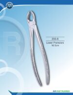 AR INSTRUMED Extracting Forceps lower premolars 16.5cm stainless steel dental instrument Pakistan polished finish anatomically contoured beaks ergonomic non slip handle dental forceps for clinics hospitals and laboratories in Pakistan