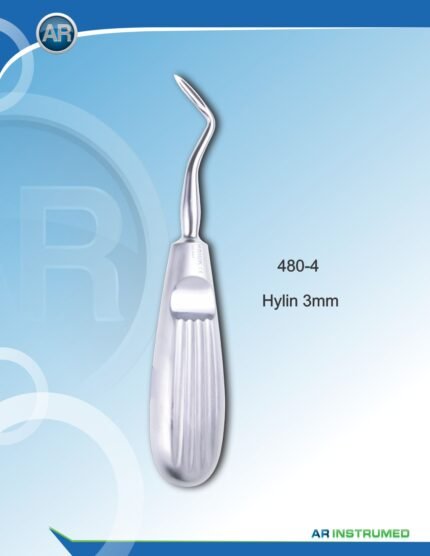Root Elevators Hylin 3mm Pakistan dental extraction instrument stainless steel Hylin root elevator 3mm tip ergonomic handle professional dental instruments Pakistan dental supplies.