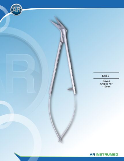 45 Degree Curved Microsurgical Castroviejo Scissors Stainless Steel Pakistan