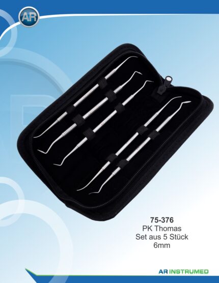 AR INSTRUMED P.K Thomas Dental Set 5 Pieces Leather Case Pakistan