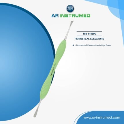 AR INSTRUMED Glickmann periosteal elevator 4.0mm used for gentle elevation and reflection of mucoperiosteal tissues during dental procedures.