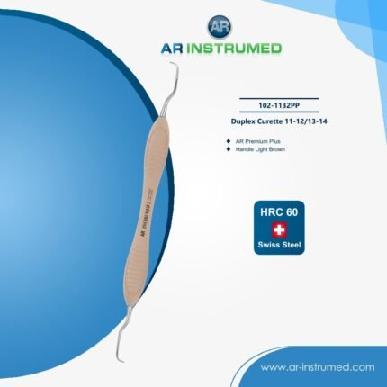 Dental duplex curette with double-ended tips and silicone handle available in different colors for precise scaling and cleaning